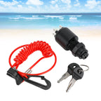 Ignition Key Switch & Safety Lanyard for Johnson Evinrude (5005801, 175974)