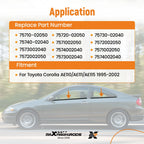 Set of 4 Door Belt Molding Weatherstrips for Toyota Corolla (1995–2002)