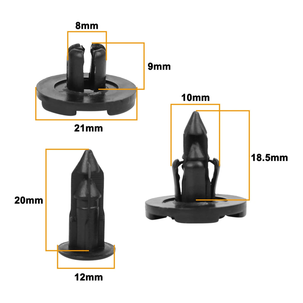 Set of 30 Plastic Drive Rivets for Nissan 