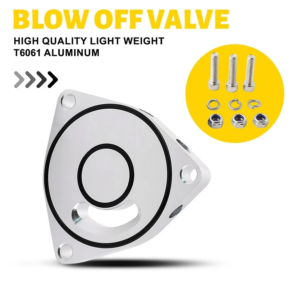Blow Off Valve Plate Spacer for Honda Civic (2015–2021) BOV Silver Adapter