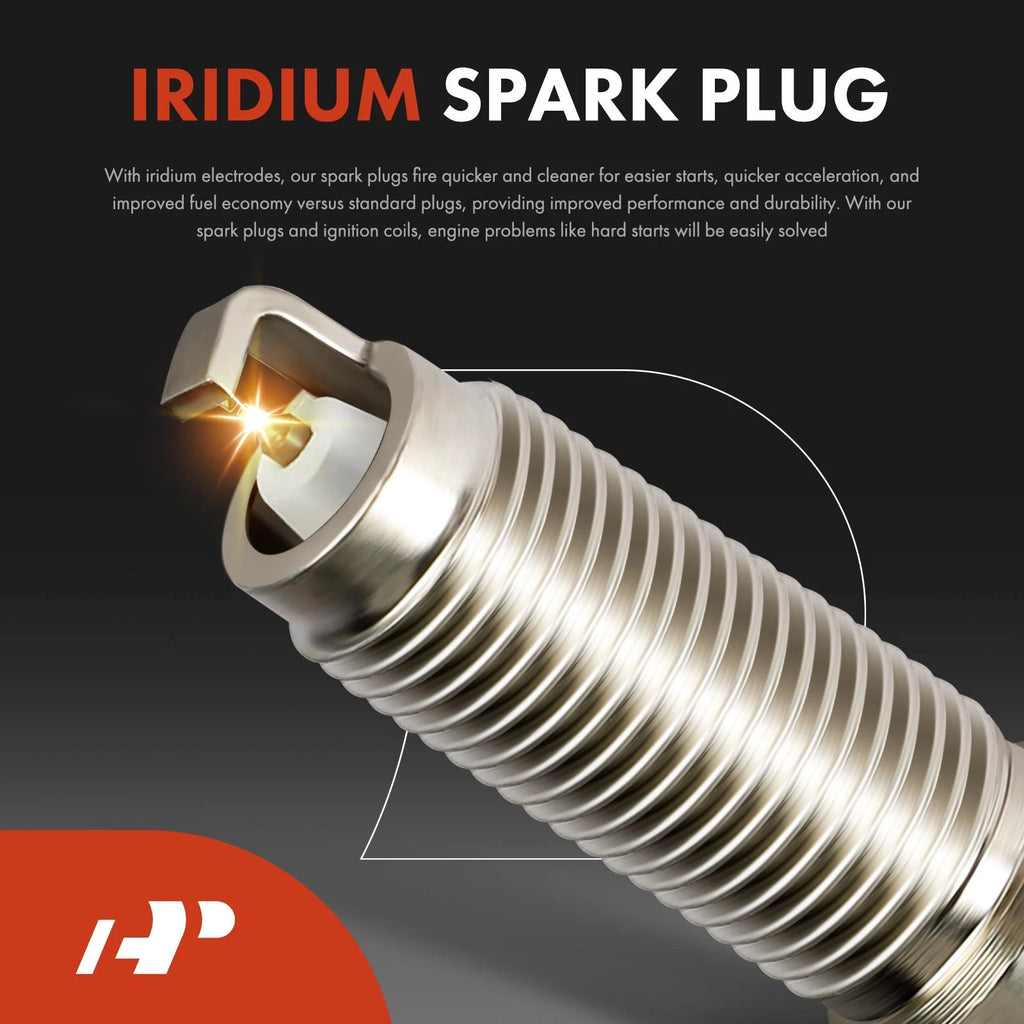 Set of 4 Ignition Coils & Iridium Spark Plugs for Nissan Altima Rogue Cube