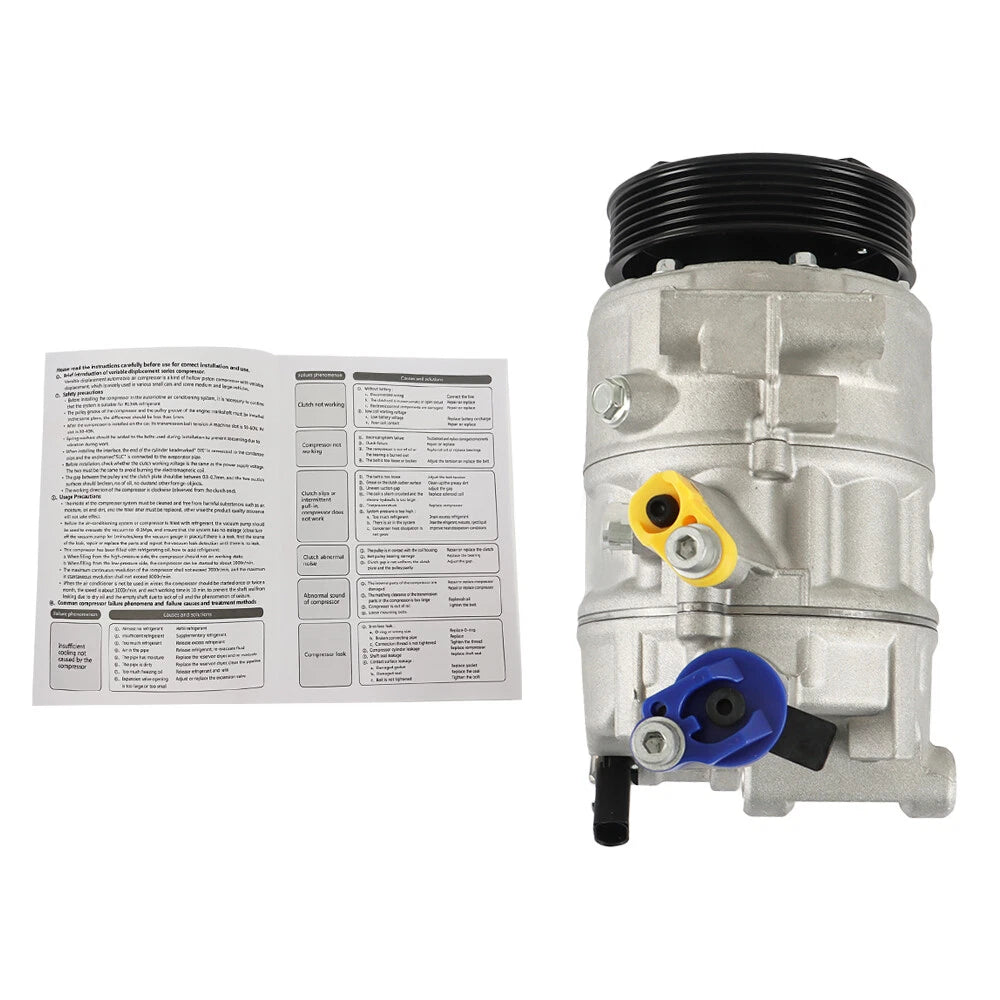 A/C Compressor with Clutch for Volkswagen Touran (2003–2015)
