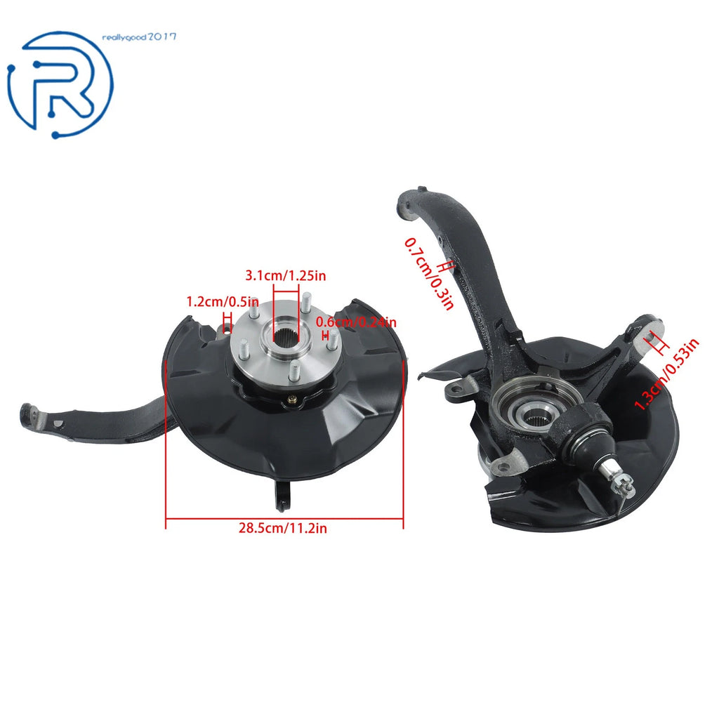 Front Right Steering Knuckle & Wheel Hub Bearing Assembly for Honda Accord (2008–2012)
