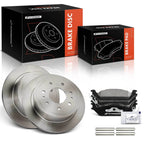 Set of 2 Rear Disc Brake Rotors & Ceramic Pads for Ford F-150 (2004–2011)