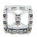 Chrome MX Style Brake Pedal Pad Cover for Harley Softail Dyna Sportster