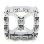 Chrome MX Style Brake Pedal Pad Cover for Harley Softail Dyna Sportster