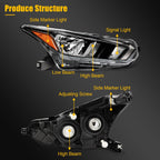 Headlight Assembly for Nissan Versa S SV (2020–2024) Pair