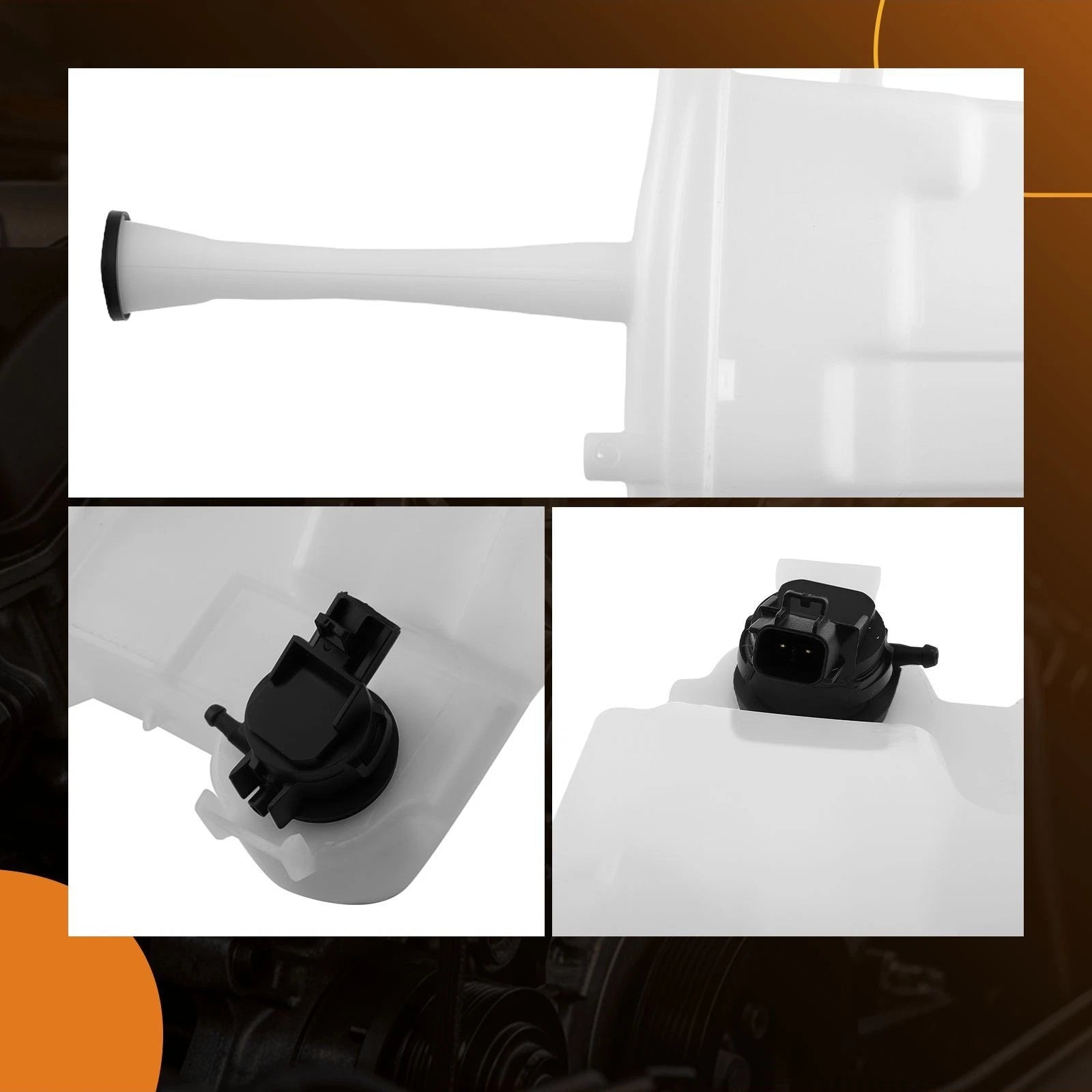 Washer Fluid Reservoir with Pump/Cap for Toyota Corolla (2009-2013)