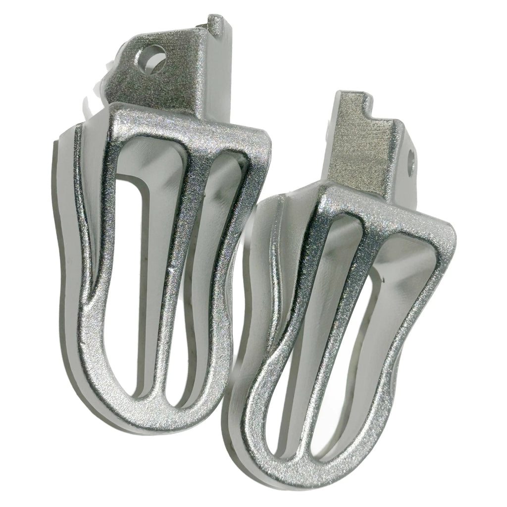 Alloy Chrome Foot Pegs for Pit Pro Dirt Bike (125cc–150cc)