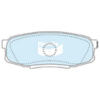 Rear Disc Brake Pad Set for Landcruiser URJ202 UZJ200 VDJ200 (2007–2021)