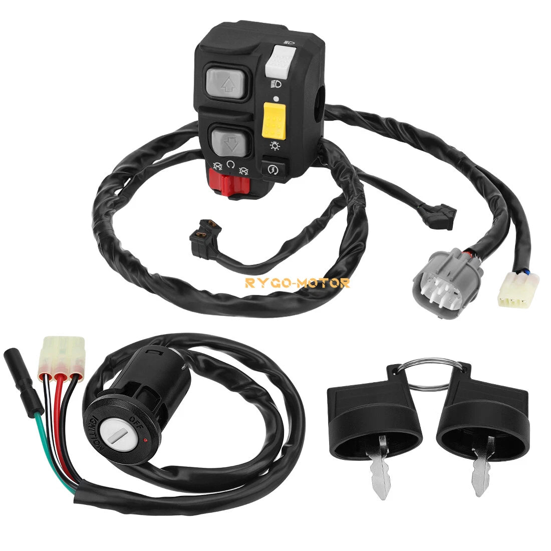 Handlebar & Key Switch for Honda Recon 250 ES TRX250TE (2007–2020)