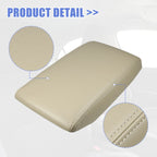 Center Console Lid Armrest Cover for Toyota Highlander (2001–2023) Faux Leather Beige