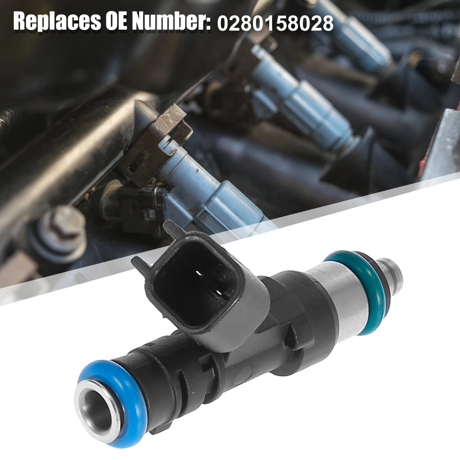 6pcs Fuel Injector 0280158028 for Dodge Magnum, Chrysler Sebring (2005–2010)
