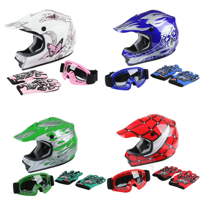 Youth Motorcycle Helmet for Kids Motocross Dirt Bike ATV S/M/L/XL