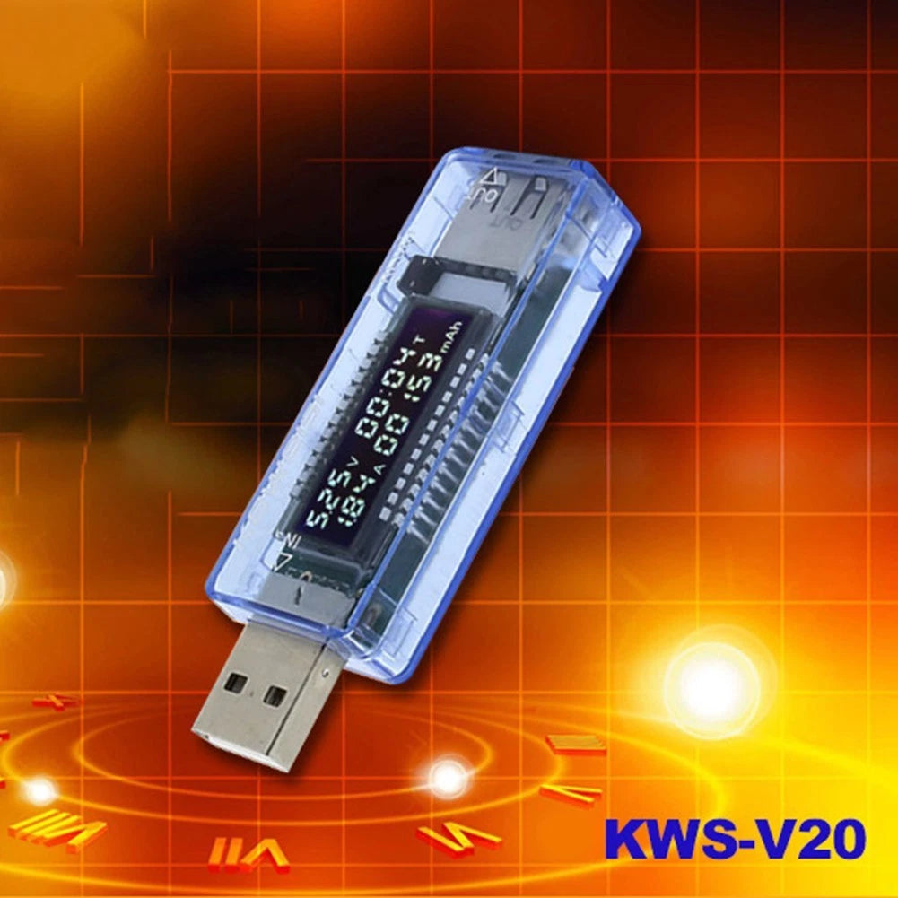 USB Voltage Current Tester KWS-V20 for 3V to 9V Chargers (2010–2023)