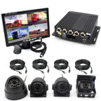 DVR Video Recorder & 7" Monitor with CCD Front Rear Camera for Truck Van Bus Car