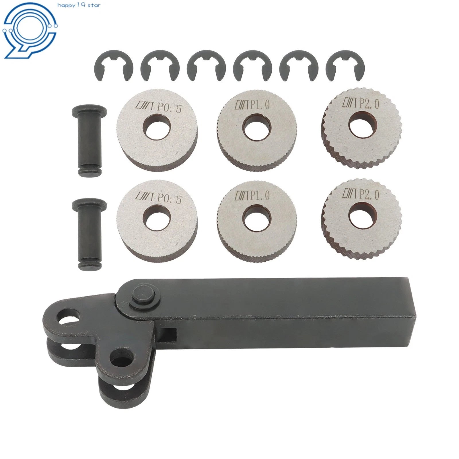Set of 7 Knurling Tools for Automotive Applications