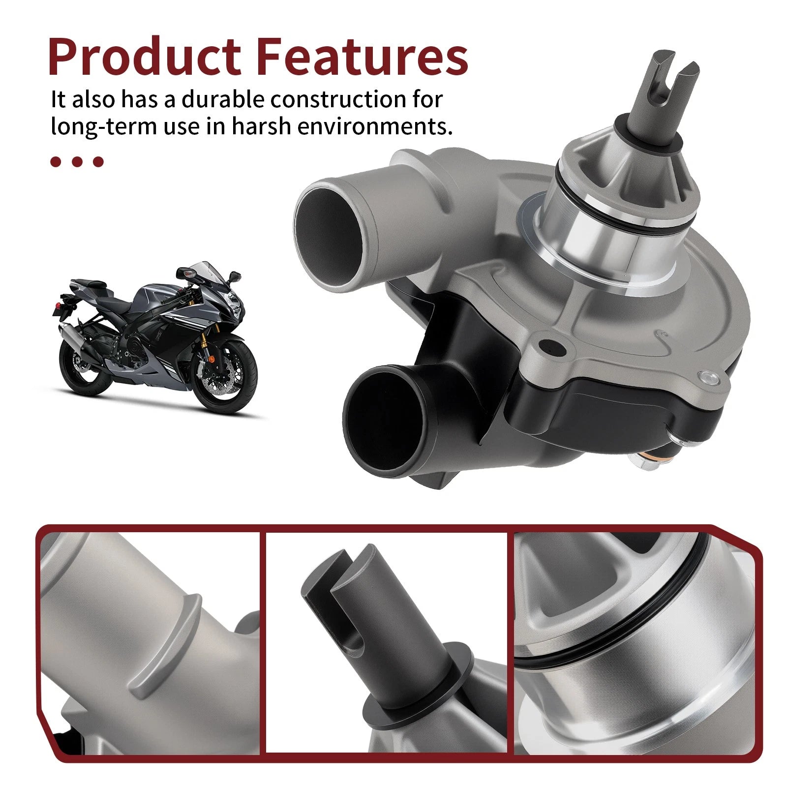 Water Pump Assembly 17400-01H10 for Suzuki GSX-R600 GSX-R750 (2006–2024)