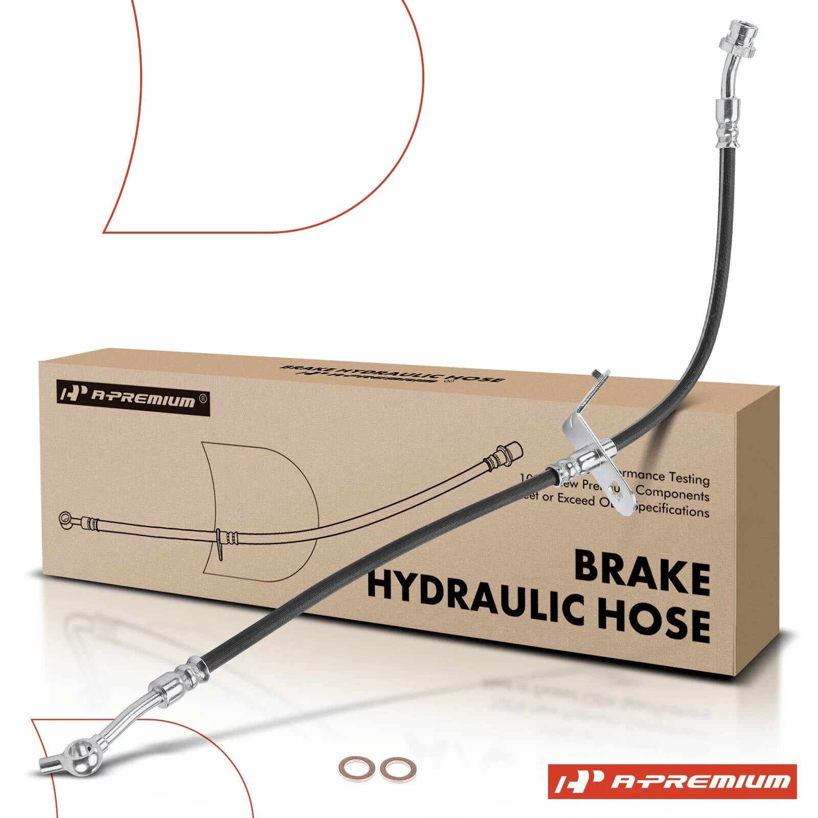 Front Brake Hydraulic Hose for Hyundai Sonata (2015–2019) Kia Optima (2017–2020)