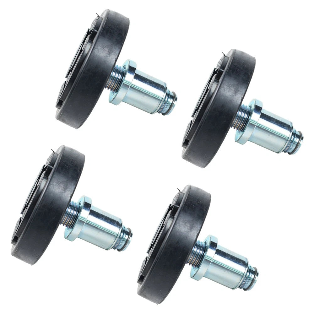 4X Rubber Tray Heightening Feet for Car Lift (Shaft Diameter 35mm)
