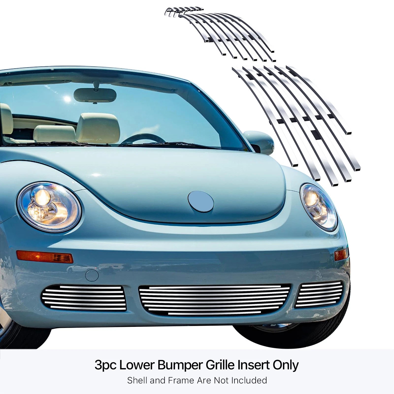 Stainless Chrome Billet Grille for VW Volkswagen Beetle (2006-2011)