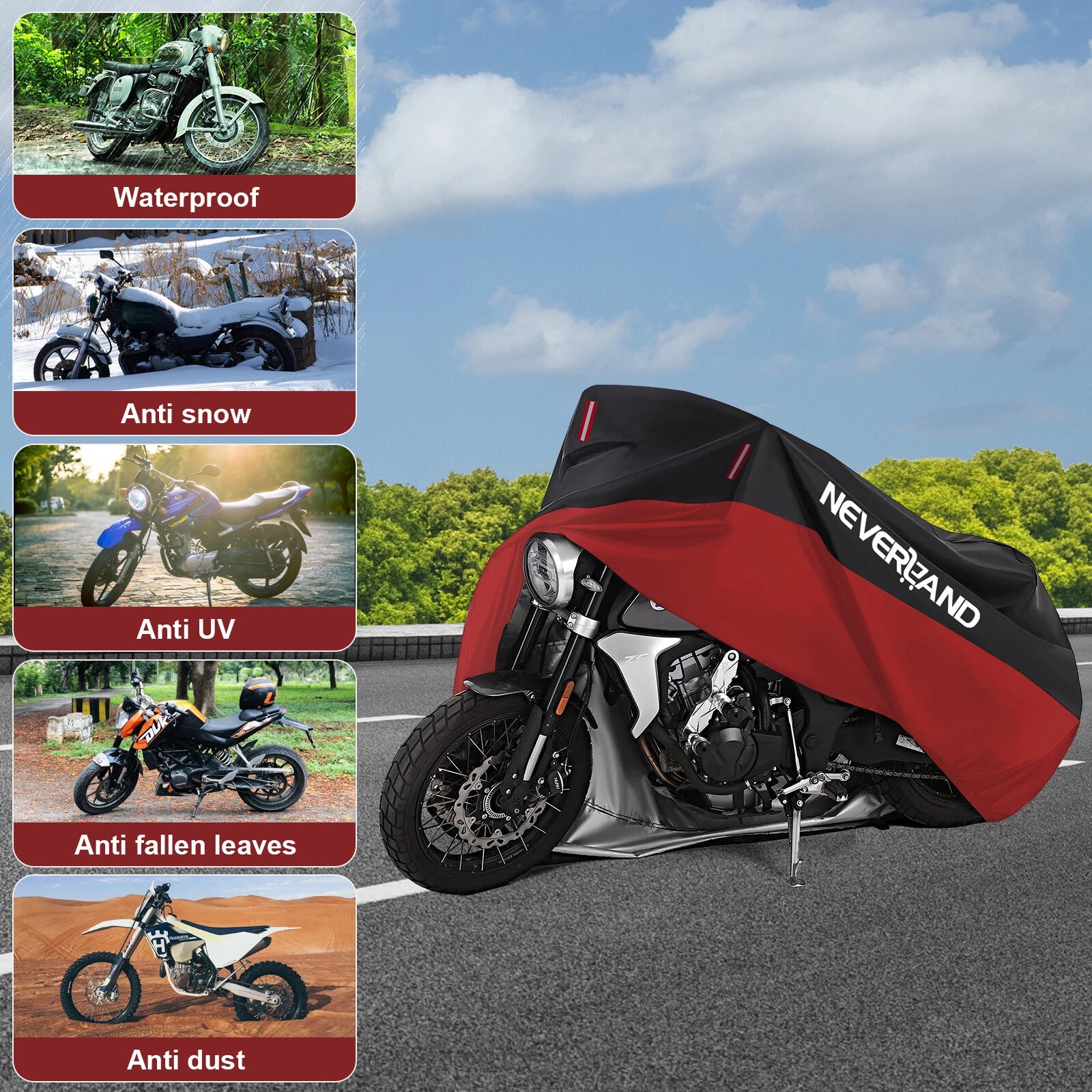 3XL Waterproof Motorcycle Cover for Harley Davidson Heritage Softail Classic