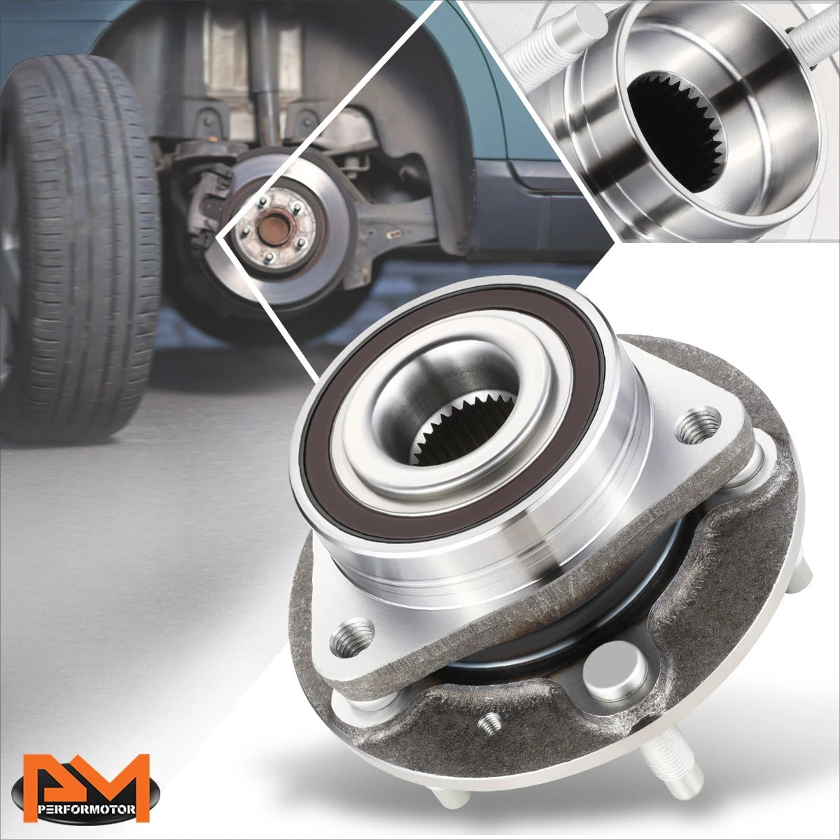 Set of 2 Wheel Hub Bearing Assembly for Buick Verano/Cadillac ATS (2012–2019)