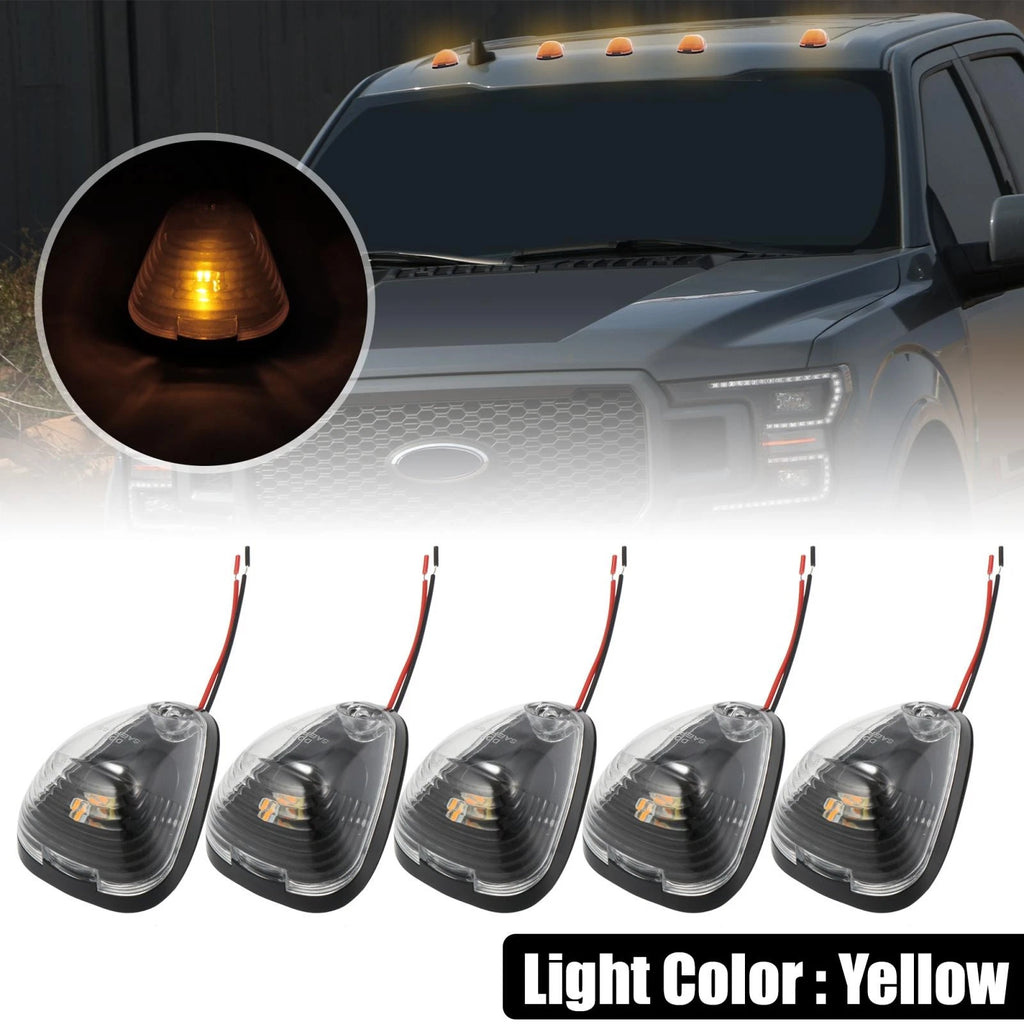 5pcs Clear Cab Marker Light Covers for Ford F150 (1999–2016)