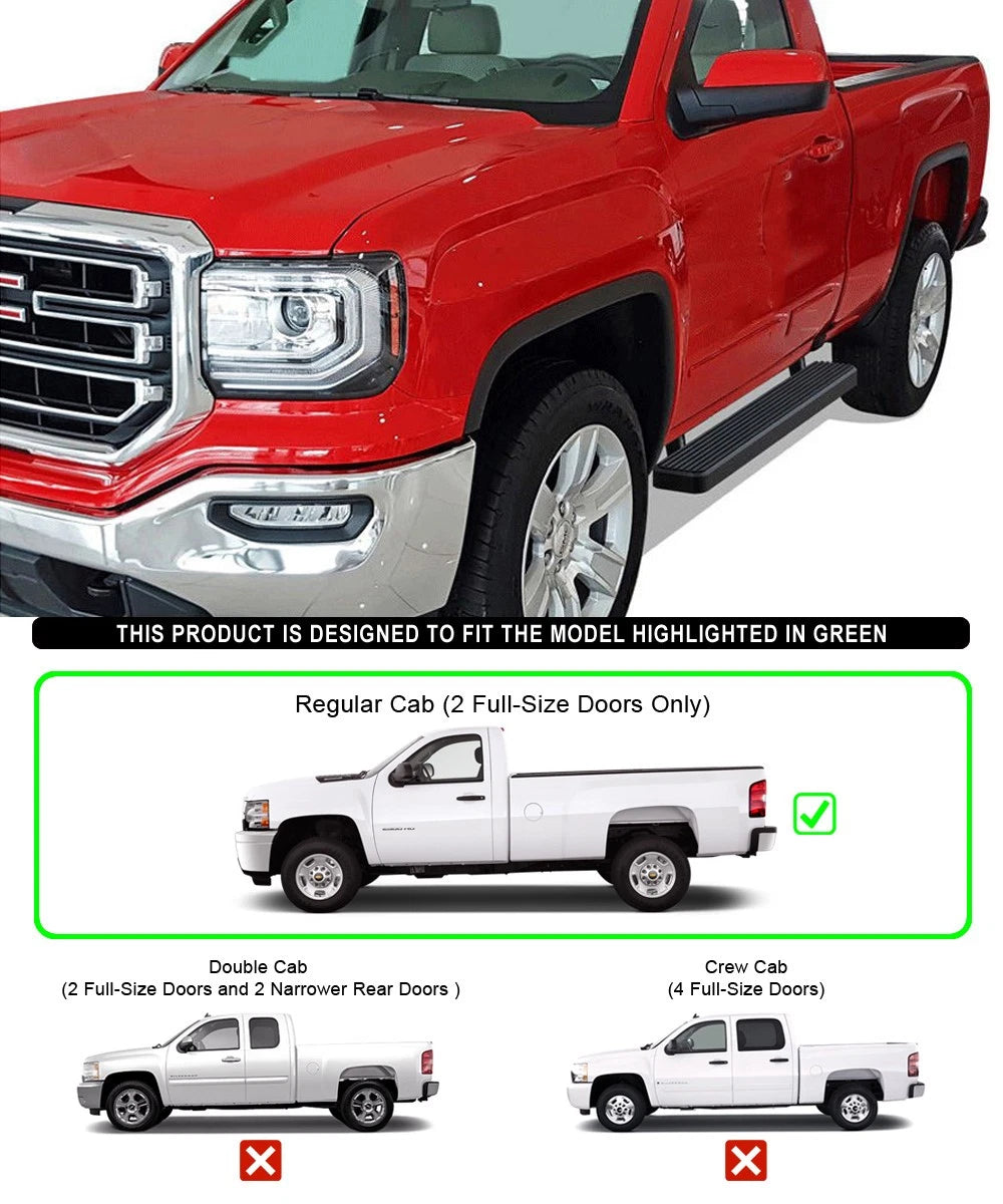 iBoard Running Boards for Silverado Sierra Regular Cab (1999-2013)