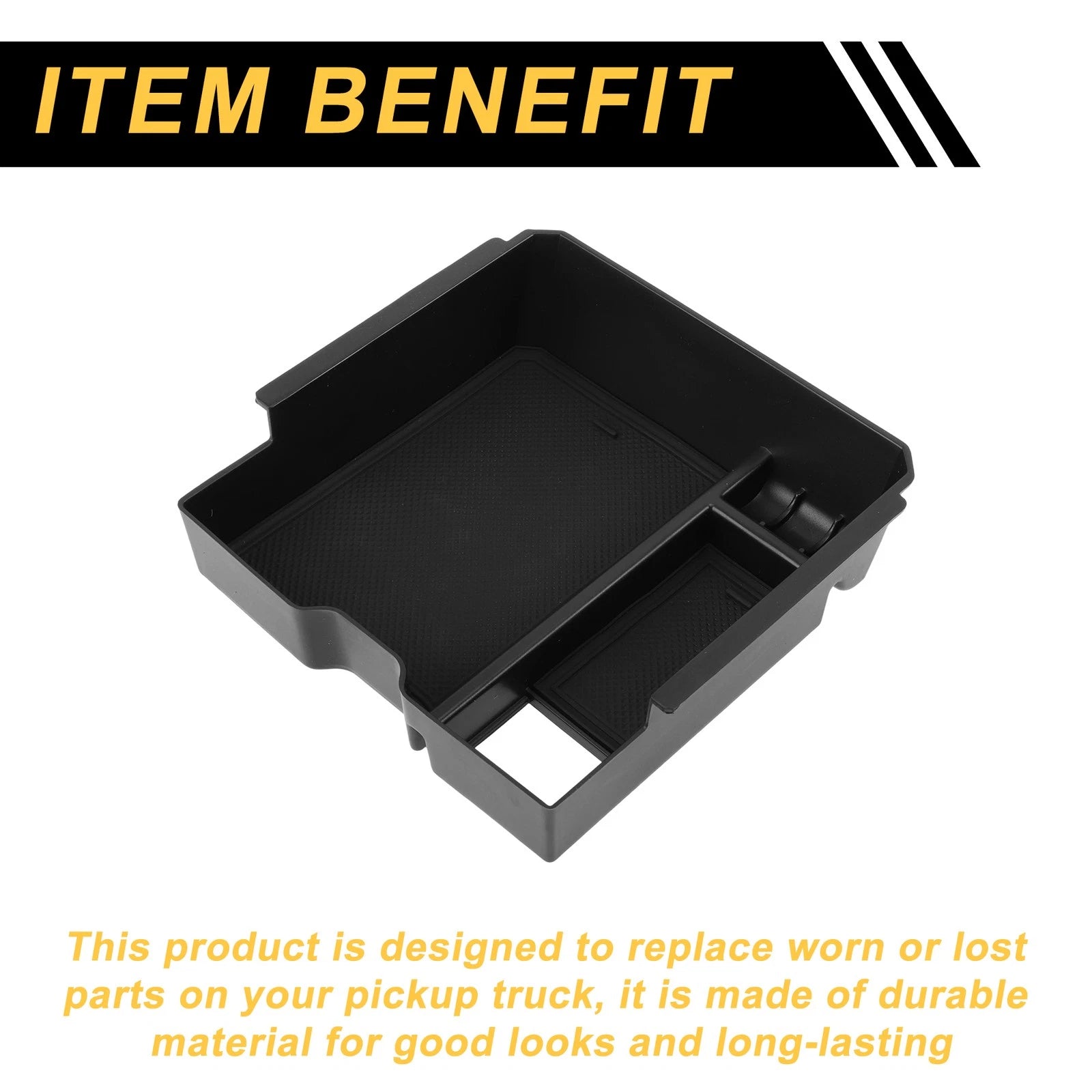 Center Console Armrest Organizer Tray for Ford Ranger T9/Raptor/Wildtrak (2019–2023)