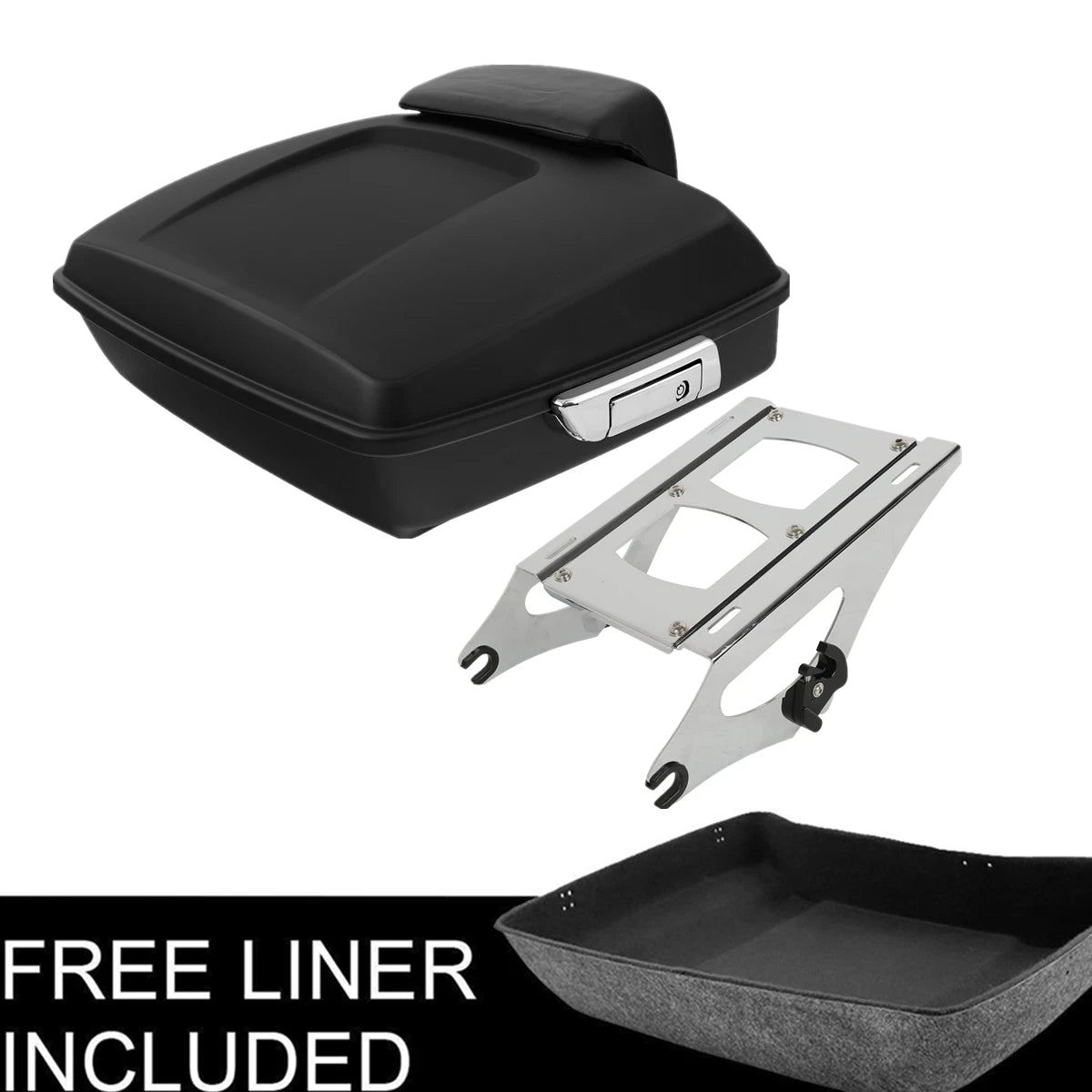 Chopped Trunk Backrest Mount Rack for Harley Touring (2014–Present)