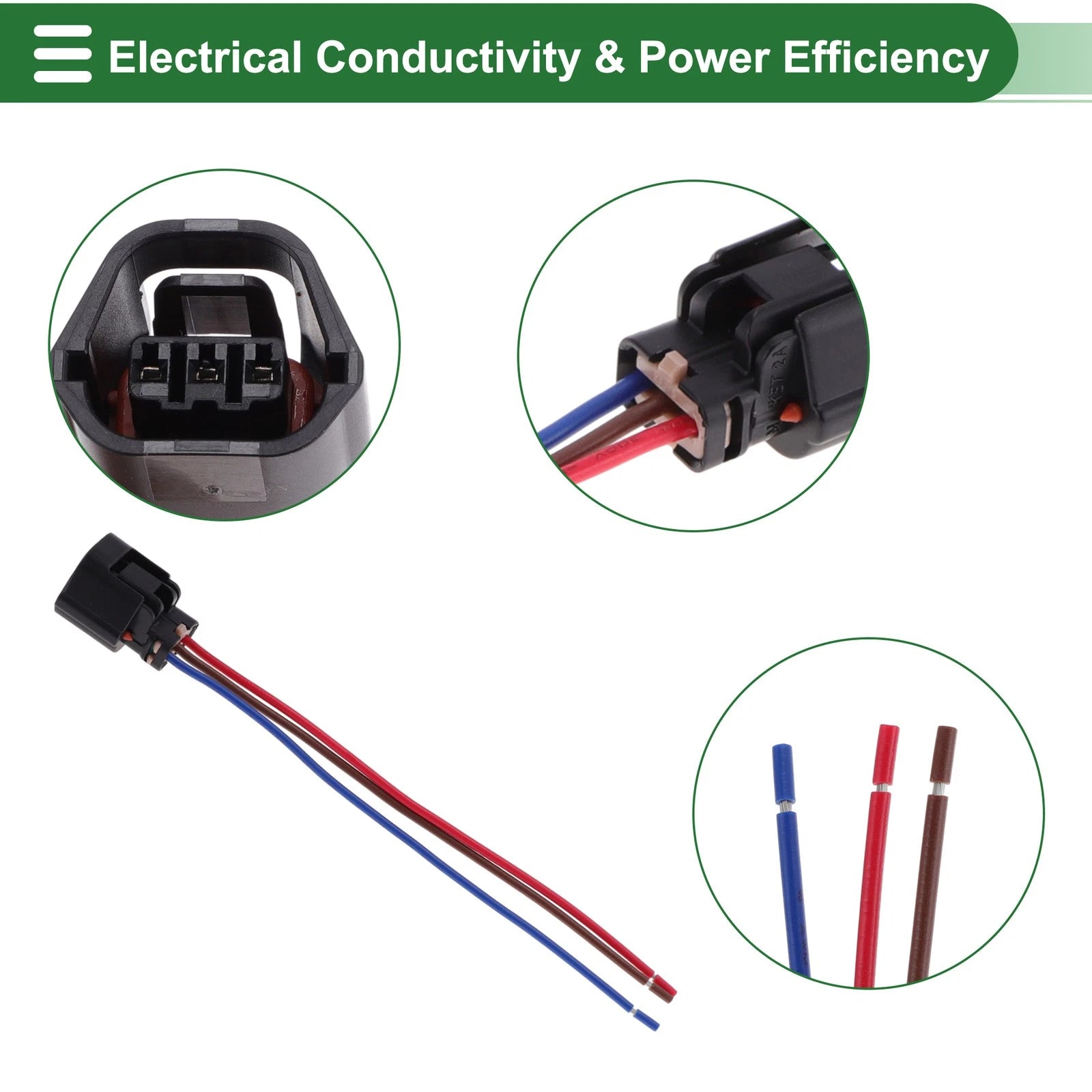 Set of 3 Pin Sensor Wiring Harnesses for Honda Accord (2018–2021) No.61897494