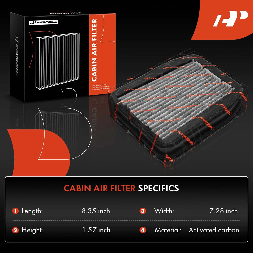Set of 4 Cabin Air Filters with Charcoal Media for Mercedes-Benz E320 E55 AMG (1998–2009)