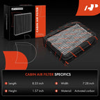 Set of 4 Cabin Air Filters with Charcoal Media for Mercedes-Benz E320 E55 AMG (1998–2009)