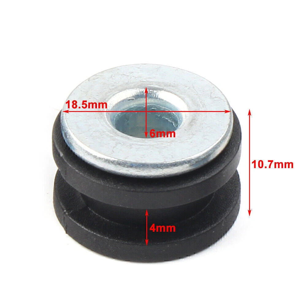 10Pcs Rubber Fairing Cowling Grommet Bushing Bolts for Motorcycle