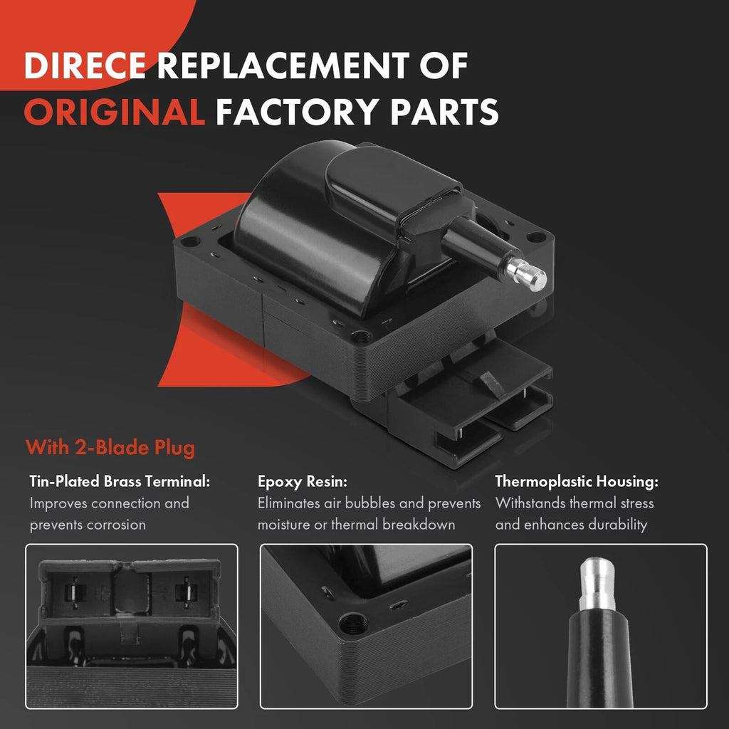 Ignition Coil & Spark Plugs Set for Ford
