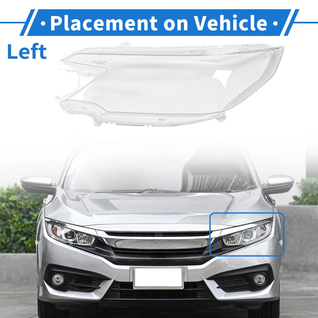 Headlight Lens Cover for Honda CR-V (2012–2014) PC Clear