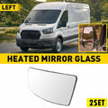 Set of 2 Mirror Glass Lower Convex Driver Side LH for Ford Transit 150 250 350 (2015–Present)