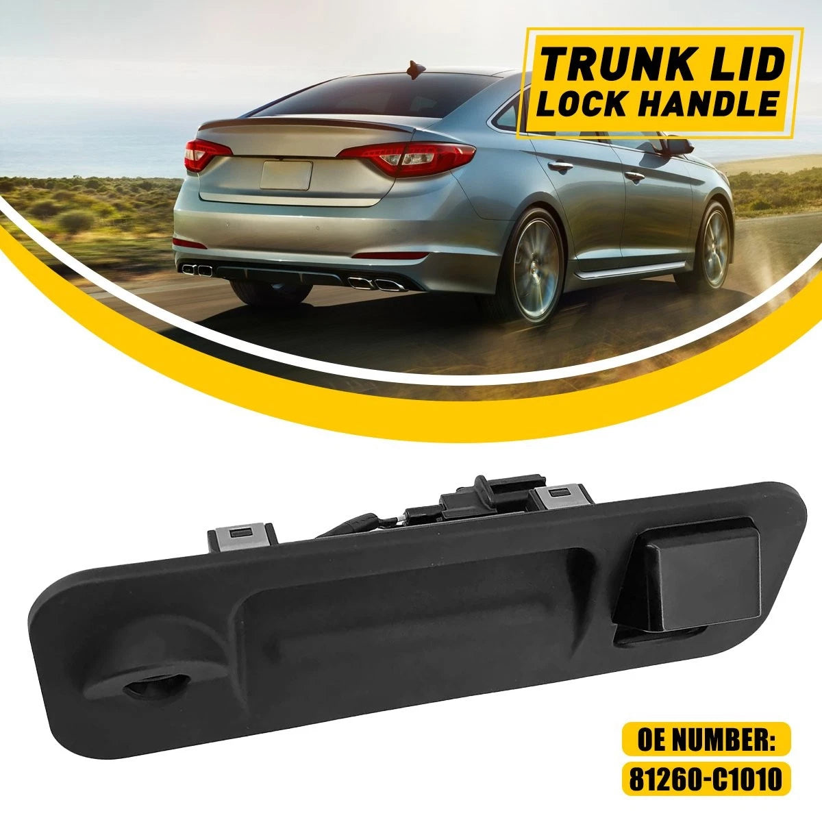 Trunk Lid Lock Handle for Hyundai Sonata (2015–2017) 81260-C1010