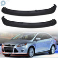 Lower Bumper Valence Trim Pair for Ford Focus (2012–2014) Black Plastic