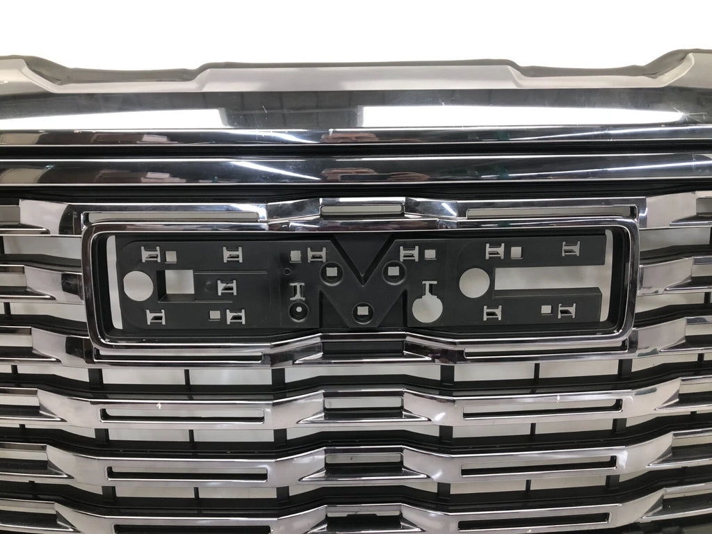Front Upper Grille for GMC Sierra 1500 Denali (2022–2024) - Dark Chrome 72