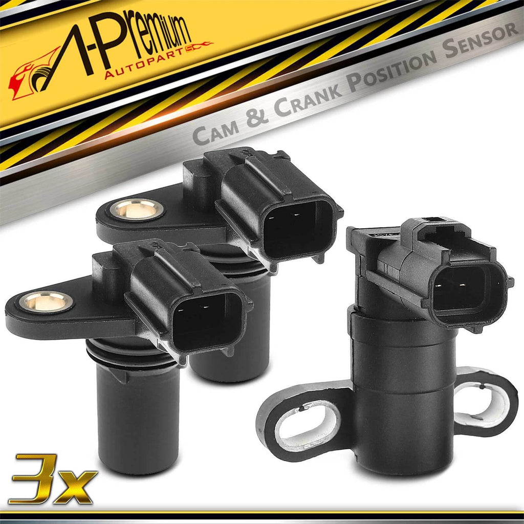 2X Camshaft Crankshaft Position Sensors for Ford Focus Ranger Escape 