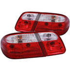 Chrome Red/Clear Lens Tail Light Assembly for 1996-2002 Mercedes-Benz E320 [G2]