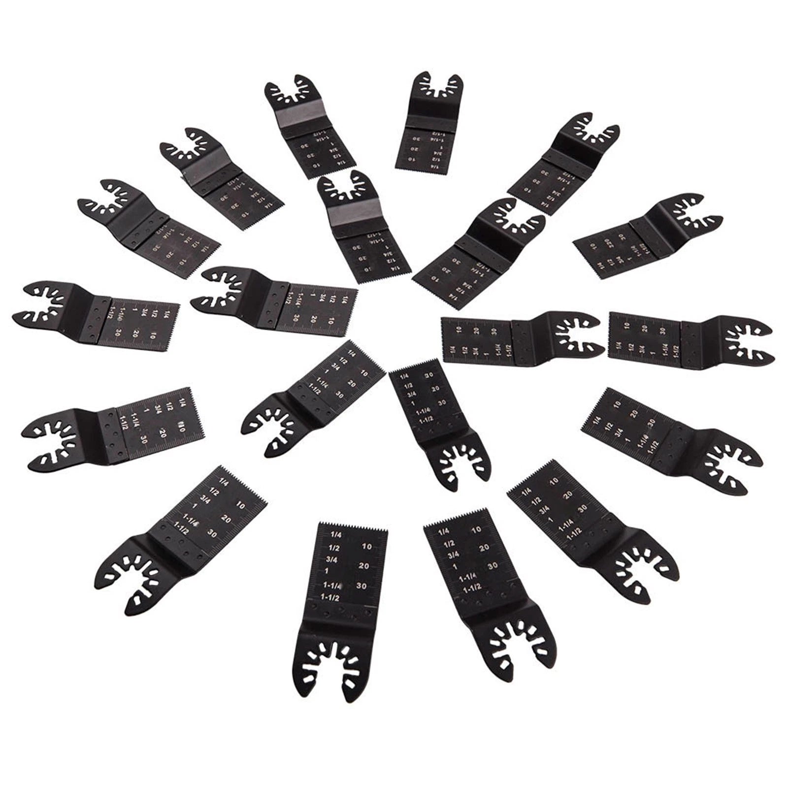 20Pcs 34mm Oscillating Saw Blades for Multi Tools (Carbon Steel)