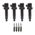 Set of 4 Ignition Coils & Spark Plugs for Mazda Tribute (2001–2006)