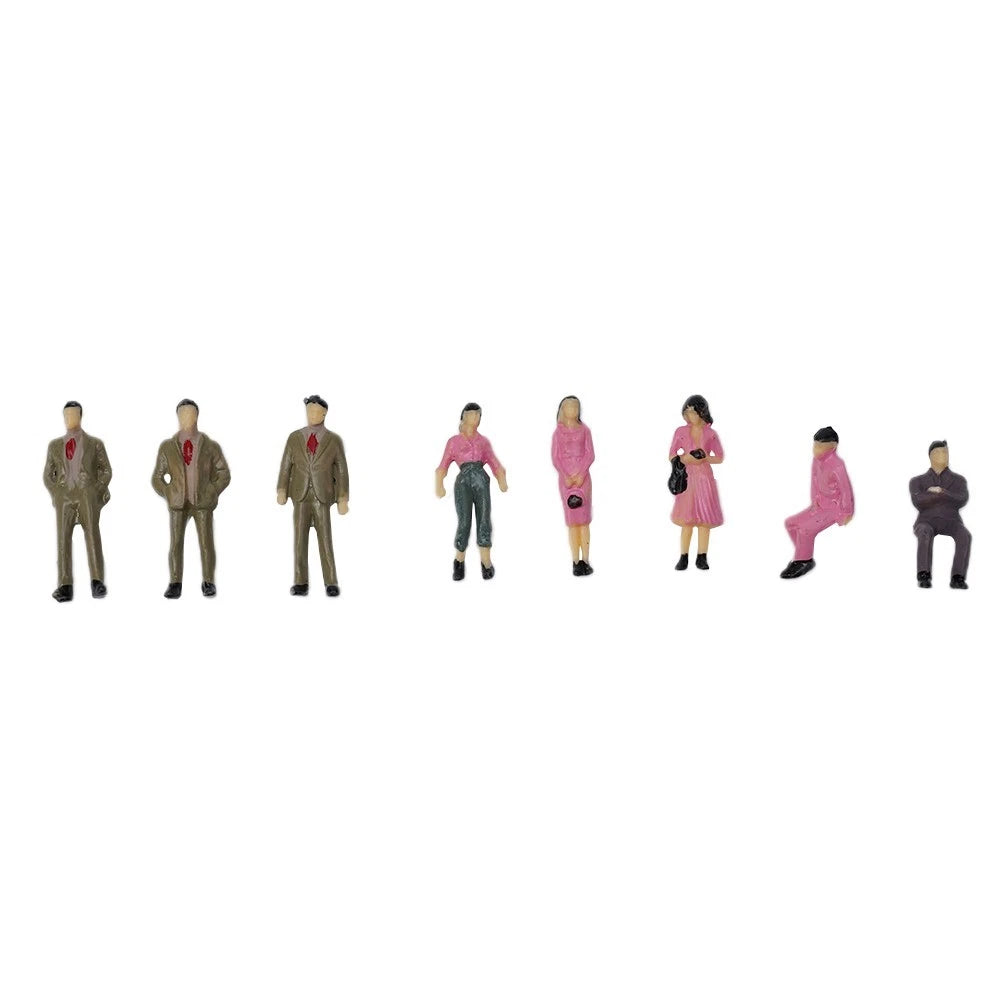 Set of 4 Painted Figures for Sand Table Decoration