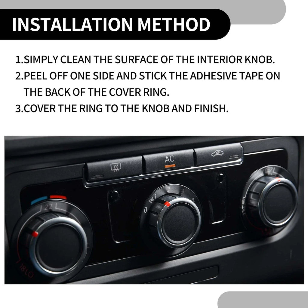 Rear AC Heat Temp Climate Switch Knob Cover for Dodge Durango (2011-2020)