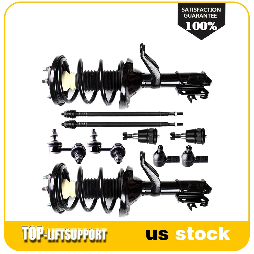 10pcs Front Complete Struts Tie Rod Kit for Honda CR-V (2002–2006)