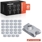 30Pcs Zinc Bumper Cover Retainer Clips for Honda Acura