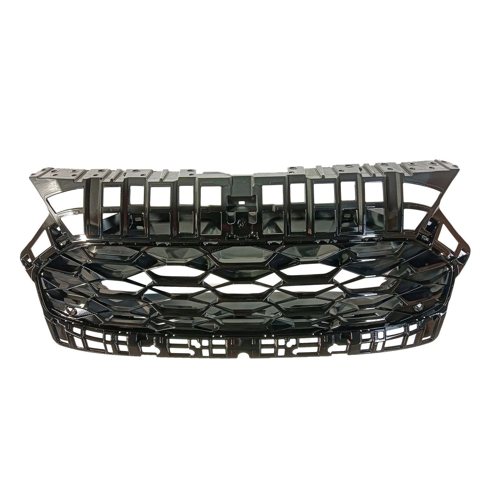 Front Bumper Upper Glossy Black Honeycomb Grill for Honda HR-V (2023)